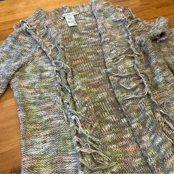 American Rag Cie boho fringe cardigan women medium - Picture 7 of 13